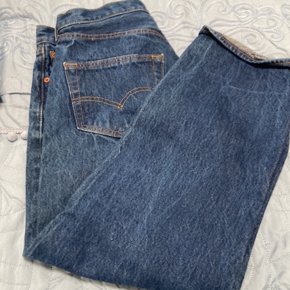 Levi's | Men's Original 501 Straight Leg Button-fly Jeans | Size W34 x L32 - Picture 3 of 4